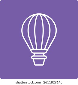 Hot Air Balloon vector icon. Can be used for printing, mobile and web applications.