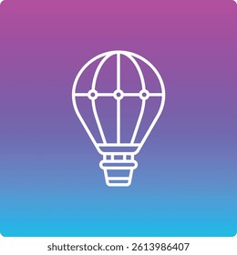 Hot Air Balloon vector icon. Can be used for printing, mobile and web applications.