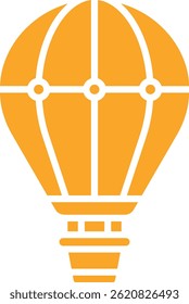 Ícone vetorial de Balão de Ar Quente. Pode ser usado para impressão, aplicativos móveis e da Web.