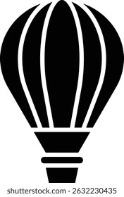 Icono de Vector de globo de aire caliente. Se puede utilizar para aplicaciones de impresión, móviles y de Web.