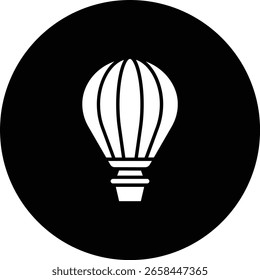 Icono de Vector de globo de aire caliente. Se puede utilizar para aplicaciones de impresión, móviles y de Web.