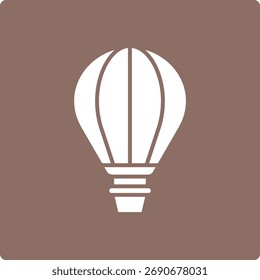 Heißluftballon, Vektorsymbol. Kann für Druck-, Mobil- und Web-Anwendungen verwendet werden.