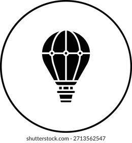 Icono de Vector de globo de aire caliente. Se puede utilizar para aplicaciones de impresión, móviles y de Web.
