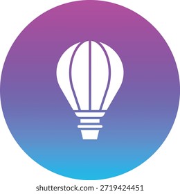 Hot Air Balloon vector icon. Can be used for printing, mobile and web applications.