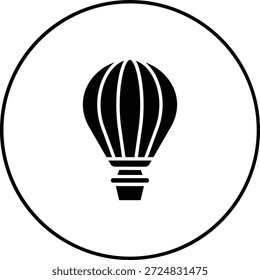 Hot Air Balloon vector icon. Can be used for printing, mobile and web applications.
