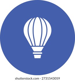 Icono de Vector de globo de aire caliente. Se puede utilizar para aplicaciones de impresión, móviles y de Web.
