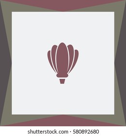 Hot Air Balloon Vector Icon.