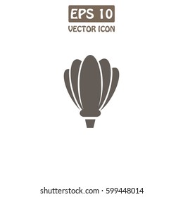 Hot Air Balloon Vector Icon. 