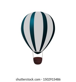 Hot air balloon vector illustration.