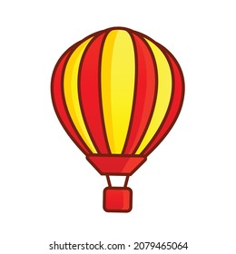 hot air balloon vector illustration logo icon clipart