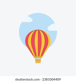 Hot air balloon vector illustration