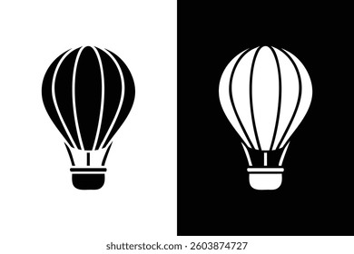 Hot Air Balloon vector illustration on White Background Vector Art Illustration on white background.