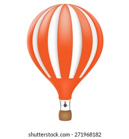 Hot air balloon, vector illustration