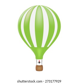 Hot air balloon, vector illustration