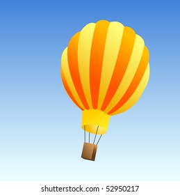 hot air balloon vector illustration