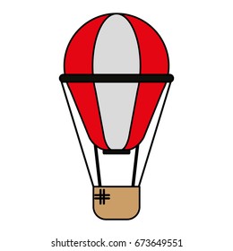 hot air balloon vector illustration