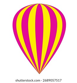 Globo de aire caliente Vector y cielo टली 