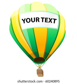 Hot Air Balloon with your text