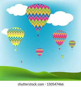 Hot air balloons