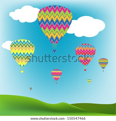 Hot air balloons