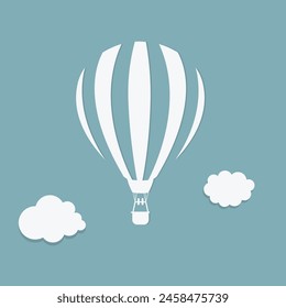 Hot air balloons are aerial vehicles that are soft and filled with lightweight gas. They float in the air with the help of hot air or helium gas, providing beautiful views from high altitudes