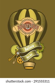 Hot Air Balloon-style steam punk soars in space