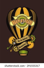 Hot Air Balloon-style steam punk soars in space