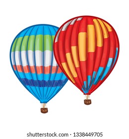 Hot Air Baloon Vector Illustration