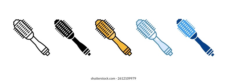 Hot Air Brush Icon Set Multiple Style Collection