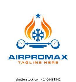 Hot Air Conditioner Logo Design