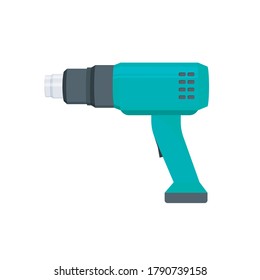 hot air gun vector design. with a green color which is commonly used as a screen printing ink dryer. white background