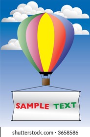hot air publicity balloon