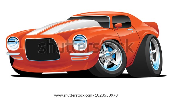 Image Vectorielle De Stock De Dessin De Voiture De Muscle