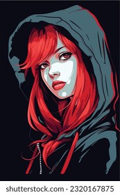 hot anime girl character vector illustration design. Manga Anime girl portrait of young girl anime style character vector illustration design. girl anime female manga cartoon
