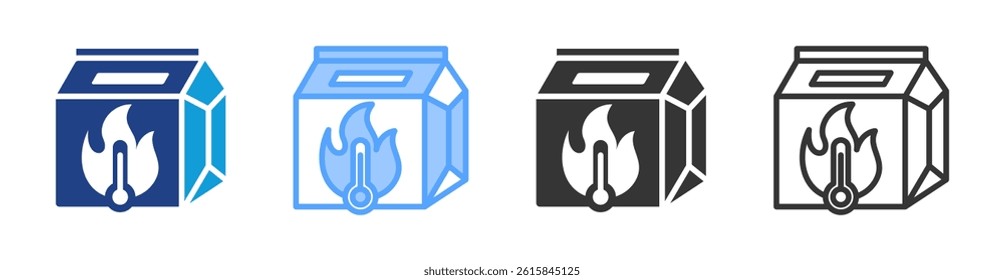 Hot Bag icon set multiple style collection