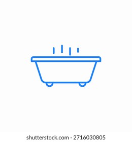 hot bath icon sign vector