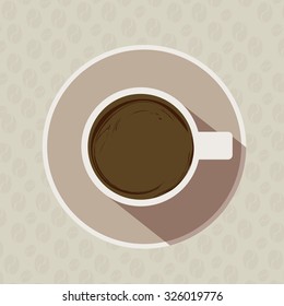 Hot Beverage concept, Coffee time signs and symbols, vector design
