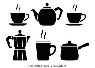 Hot beverage containers and cups coffee kettle