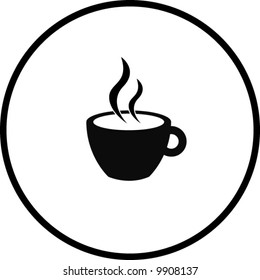 heißes Getränk auf Tasse-Symbol