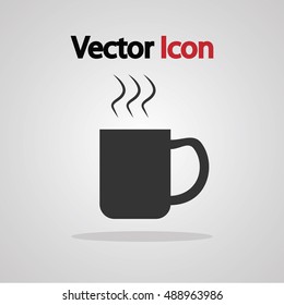 Hot beverage icon design, Vector illustration image icon.