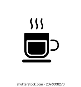 HOT BEVERAGE icon in vector. Logotype