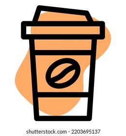 Warmes Getränk in Papiertasse