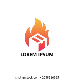 Hot box logo template design