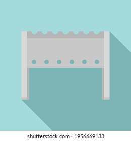 Hot brazier icon. Flat illustration of Hot brazier vector icon for web design