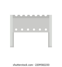 Hot Brazier Symbol. Flache Illustration von Hot-brazier, Vektorsymbol einzeln auf weißem Hintergrund