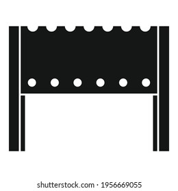 Icono de brasero caliente. Ilustración simple del icono vector Hot brazier para el diseño web aislado en fondo blanco