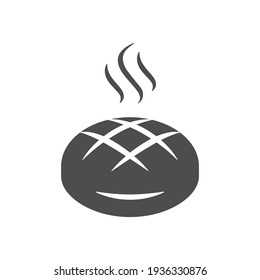 Hot Broad Grafik Symbol. Loaf Brot einzeln auf weißem Hintergrund. Vektorgrafik