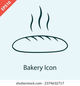 Hot bread logo design vector modern isolated illustration