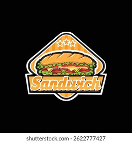 Hot Burger Logo Design Template, burger logo
