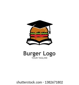 Hot Burger Logo  Stock Image 